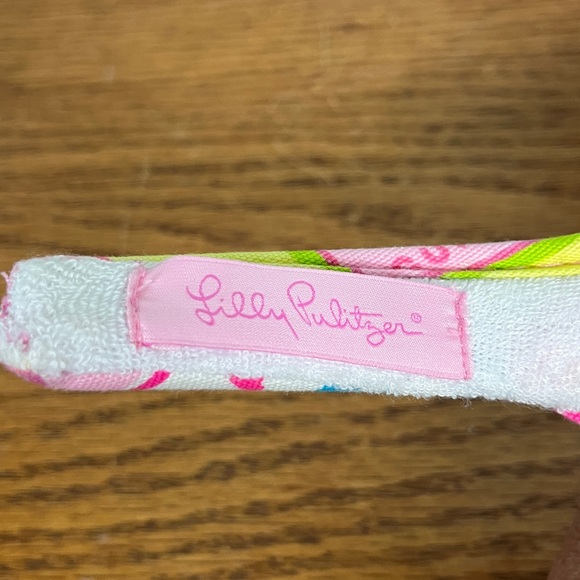 Lilly Pulitzer Sun Visor NWOT headband style, easy stay on design, Cunard - Picture 6 of 7